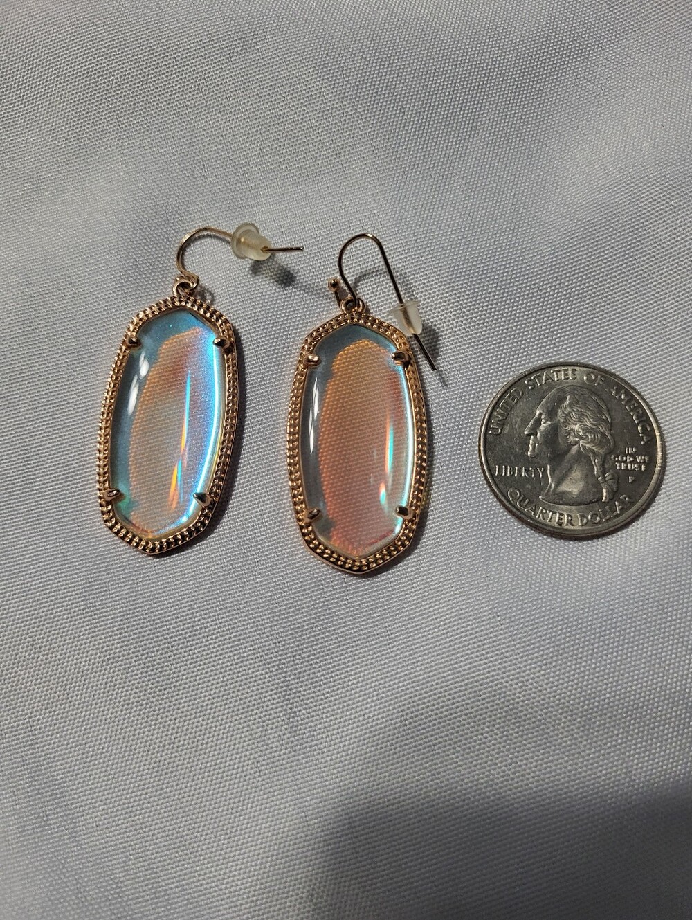 Kendra Scott Elle Dichroic Glass Earrings Large